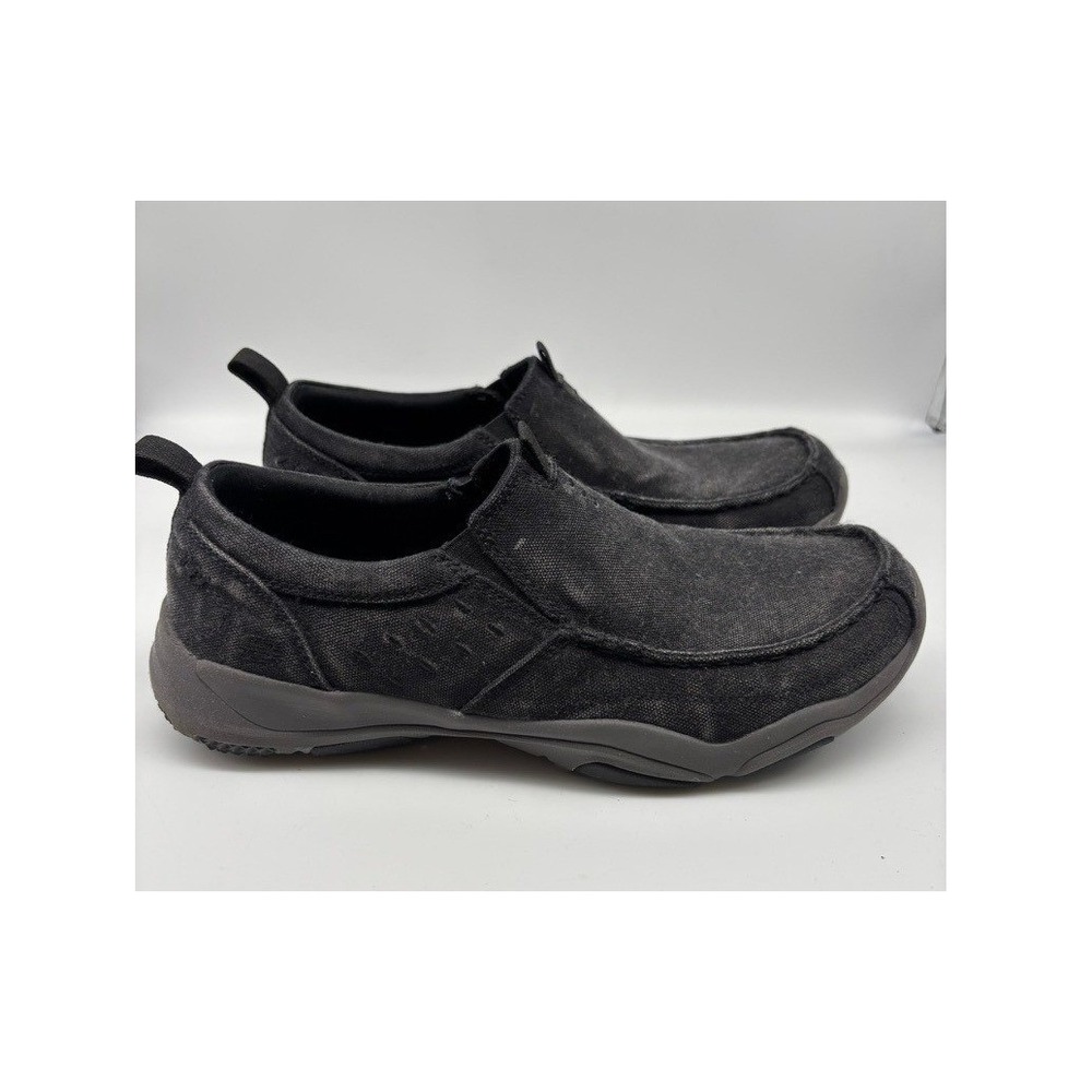 Skechers Classic Fit Slip On Loafers Mens 8.5 Black Canvas Memory Foam 64970